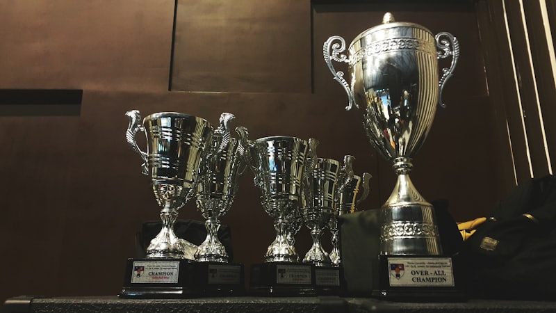 Deretan piala sebagai ilustrasi program VIP Nasa4d